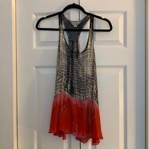 ZOA Racerback Sheer Tie Dye Top (S)